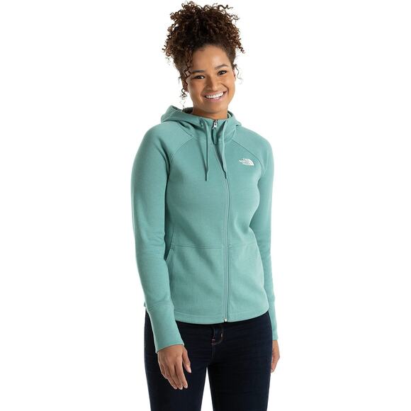 The North Face Eco Ridge Reardon Full Zip Hoodie Jacket Green Pockets Womens XS - Picture 7 of 7